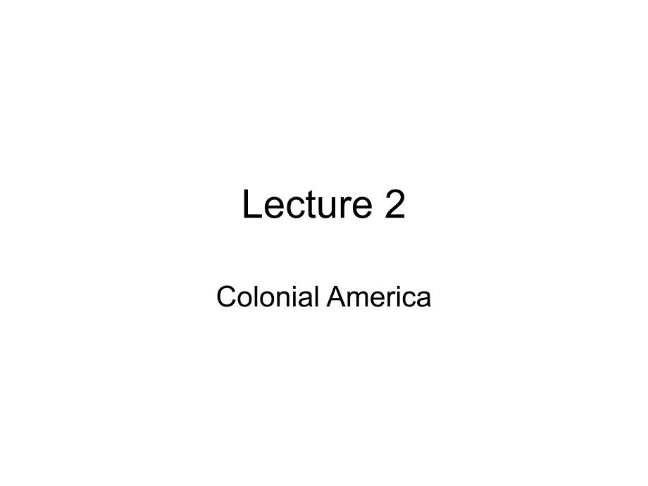 美国文学Lecture 2_第1页