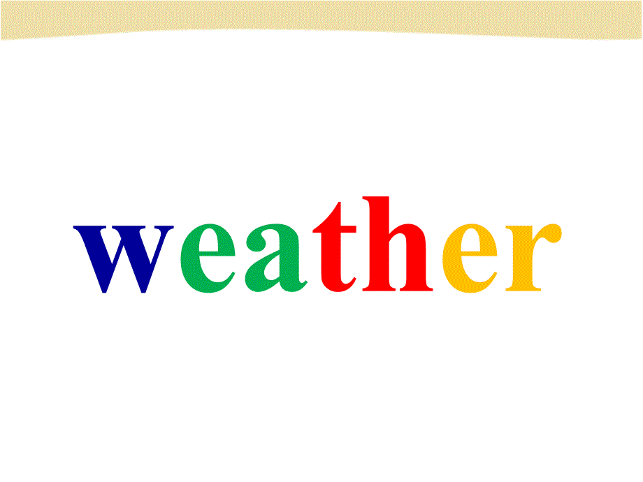 教育专题：六年级上starterunit--weather_第1页