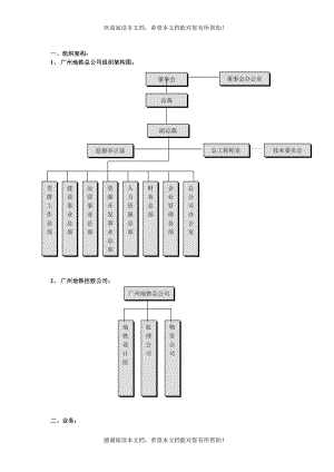 广州地铁总公司组织架构图