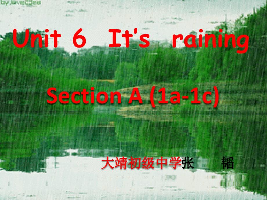 教育专题：It'sraining_第1页