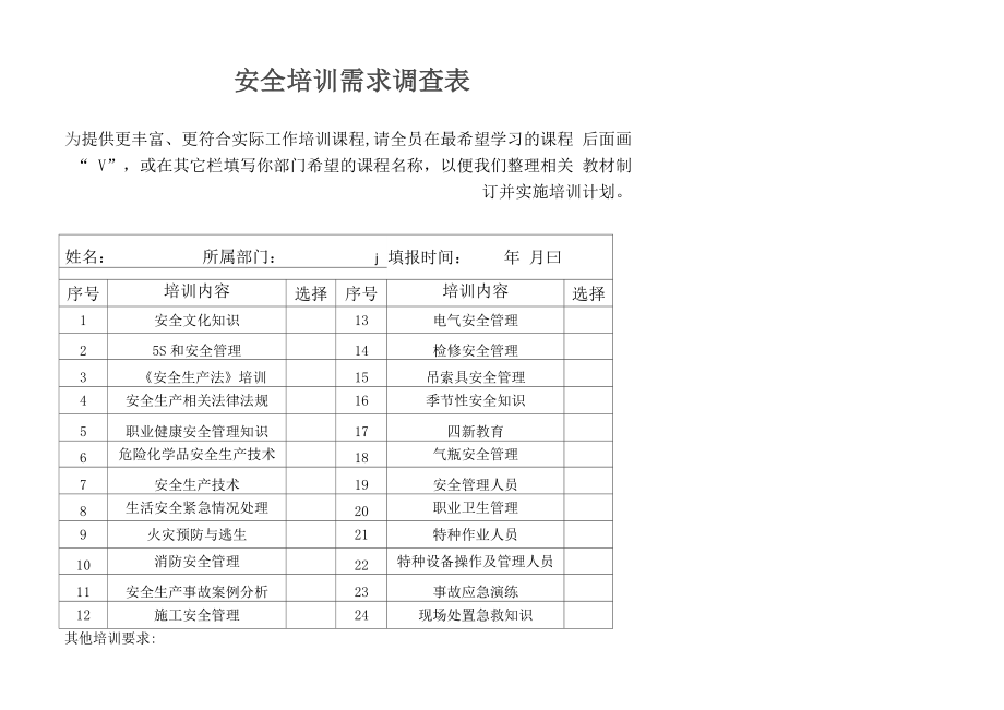 1教育培训需求计划表_第1页