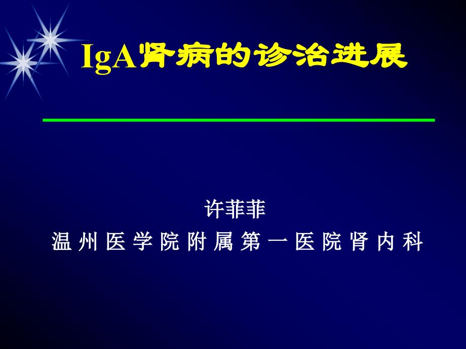 IgA肾病的诊治进展治疗_第1页