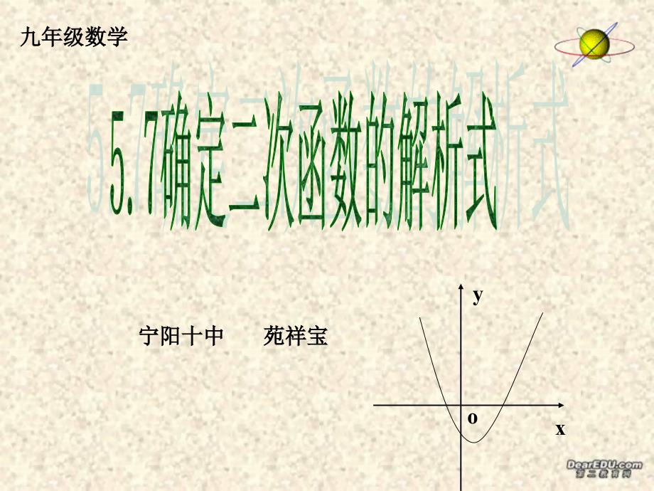 确定二次函数的解析式0_第1页