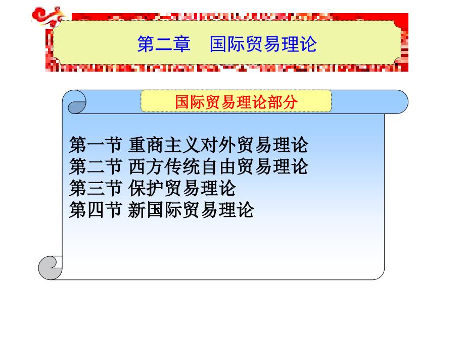 国际贸易理论与实务 第2章国际贸易理论_第1页