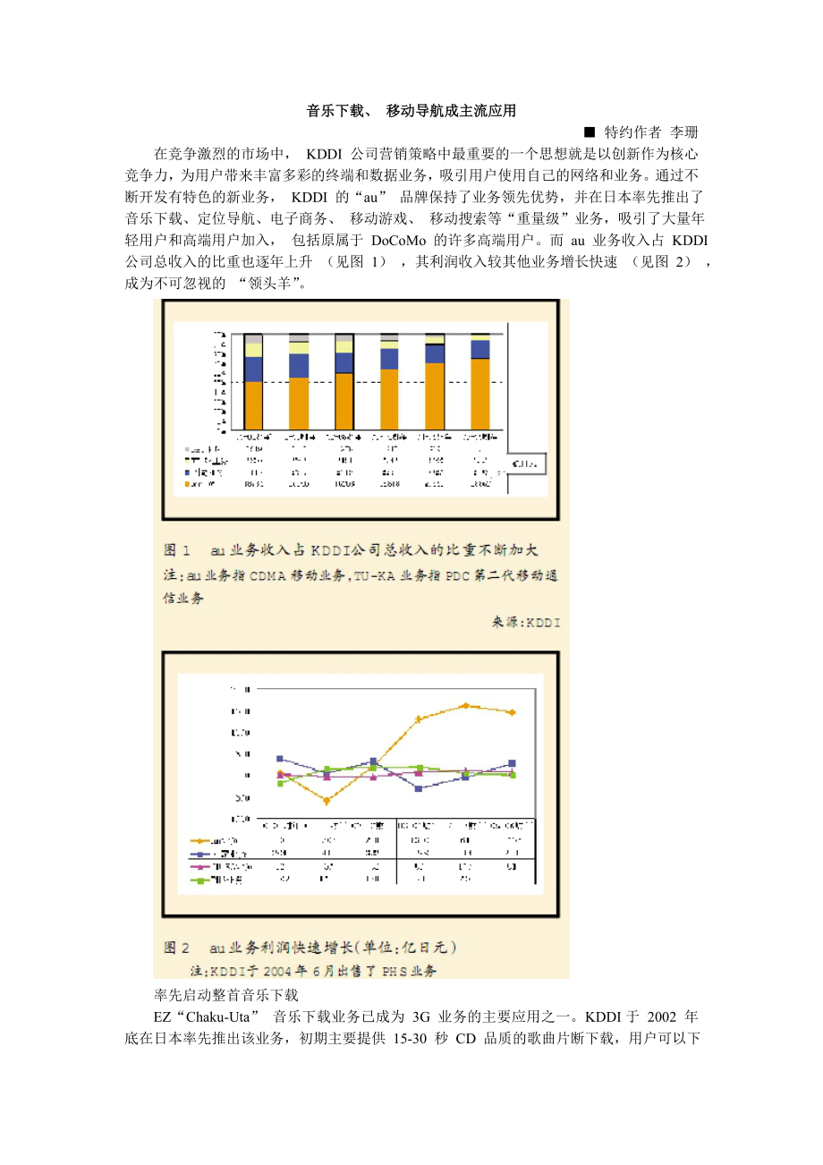 音乐下载、 移动导成主流应用_第1页