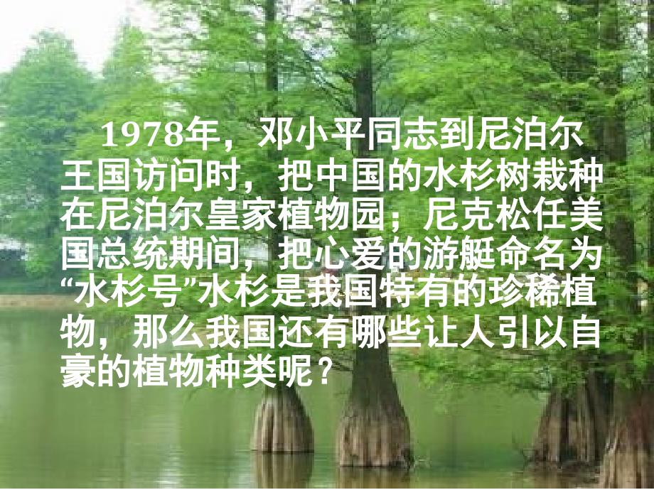 教育精品：37我国的珍稀植物_第1页