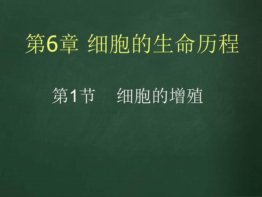 6.1细胞的增殖1_第1页