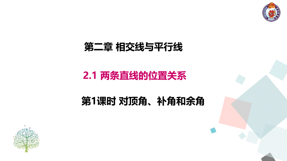 21第1课时对顶角、余角和补角_第1页