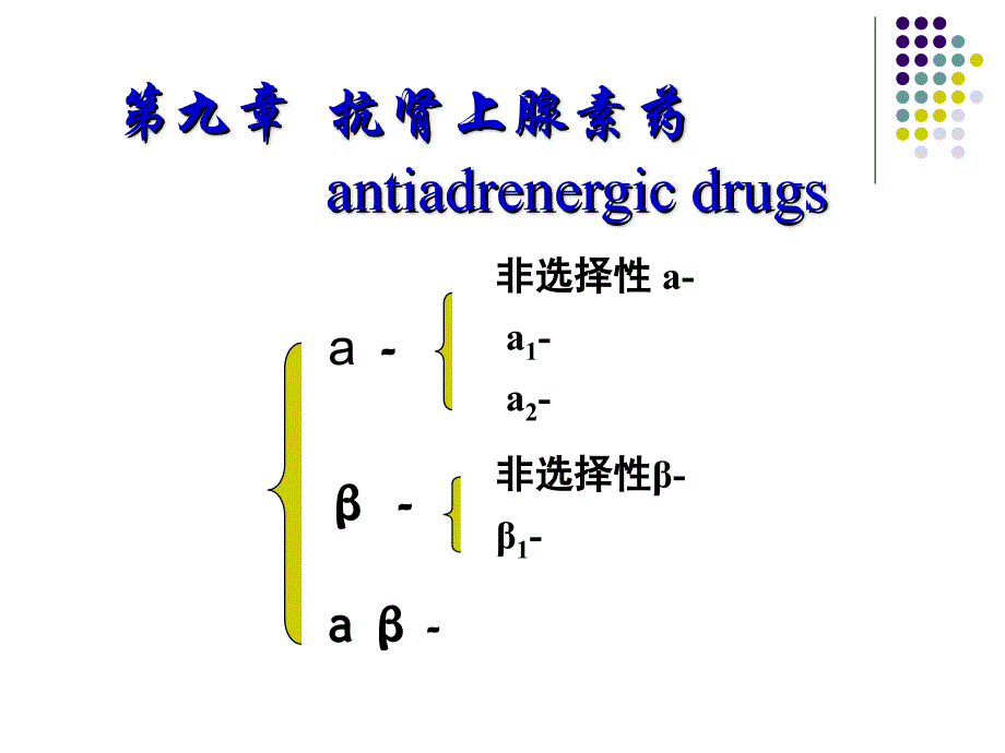 第9章 抗肾上腺素药_第1页