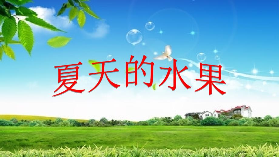 教育专题：艺术（夏天的水果）_第1页