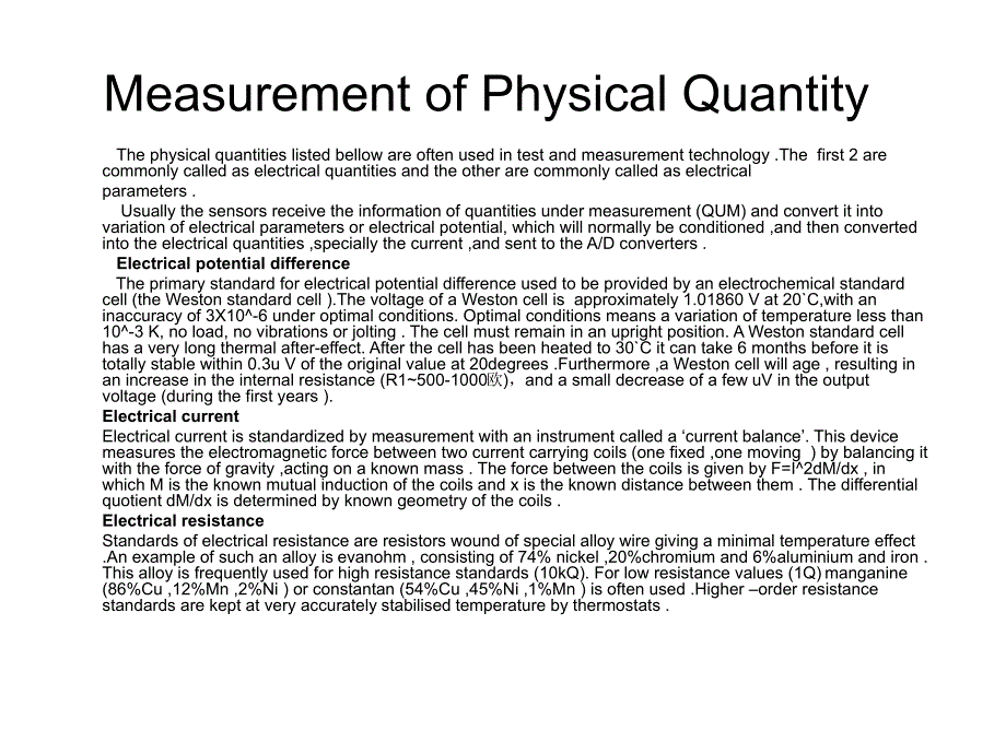 测控技术与仪器专业英语第二章 化工出版社_第1页