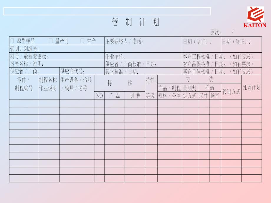 APQP表單_第1页