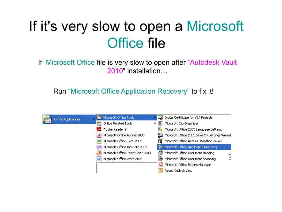 真正解决office(word.excel.powerpoint)开启速度太慢的方法_第1页