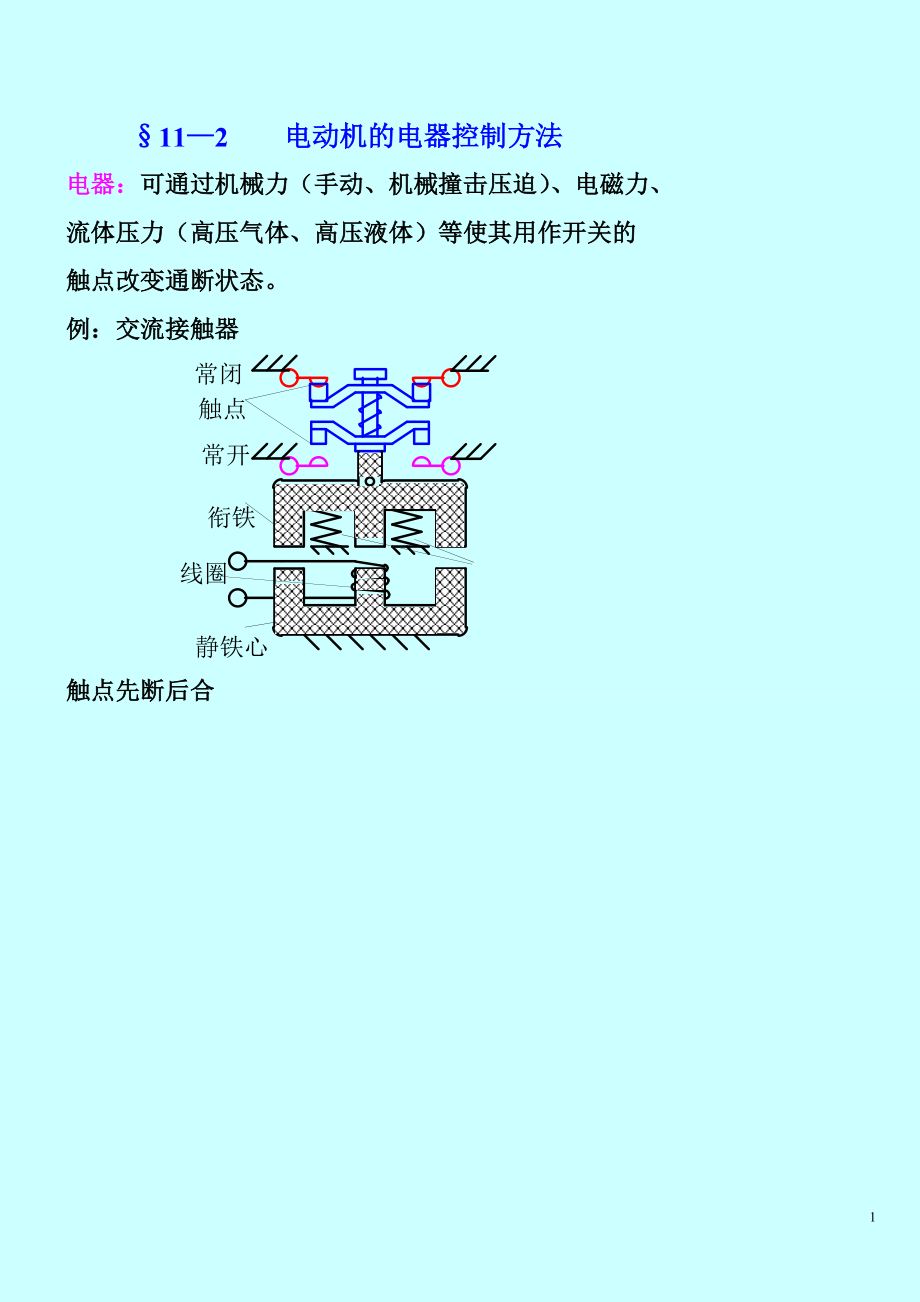 第11章 电动机的电器控制方法_第1页