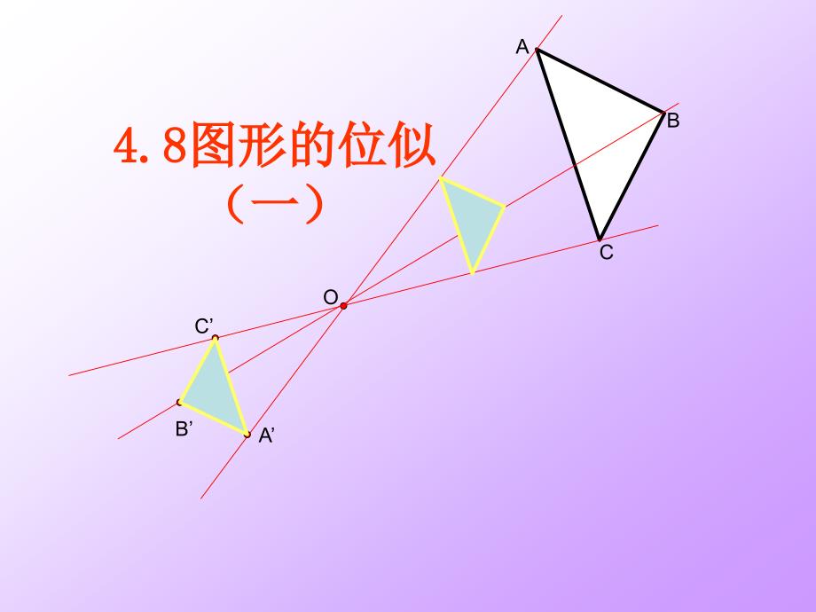 教育专题：图形的位似（一）_第1页