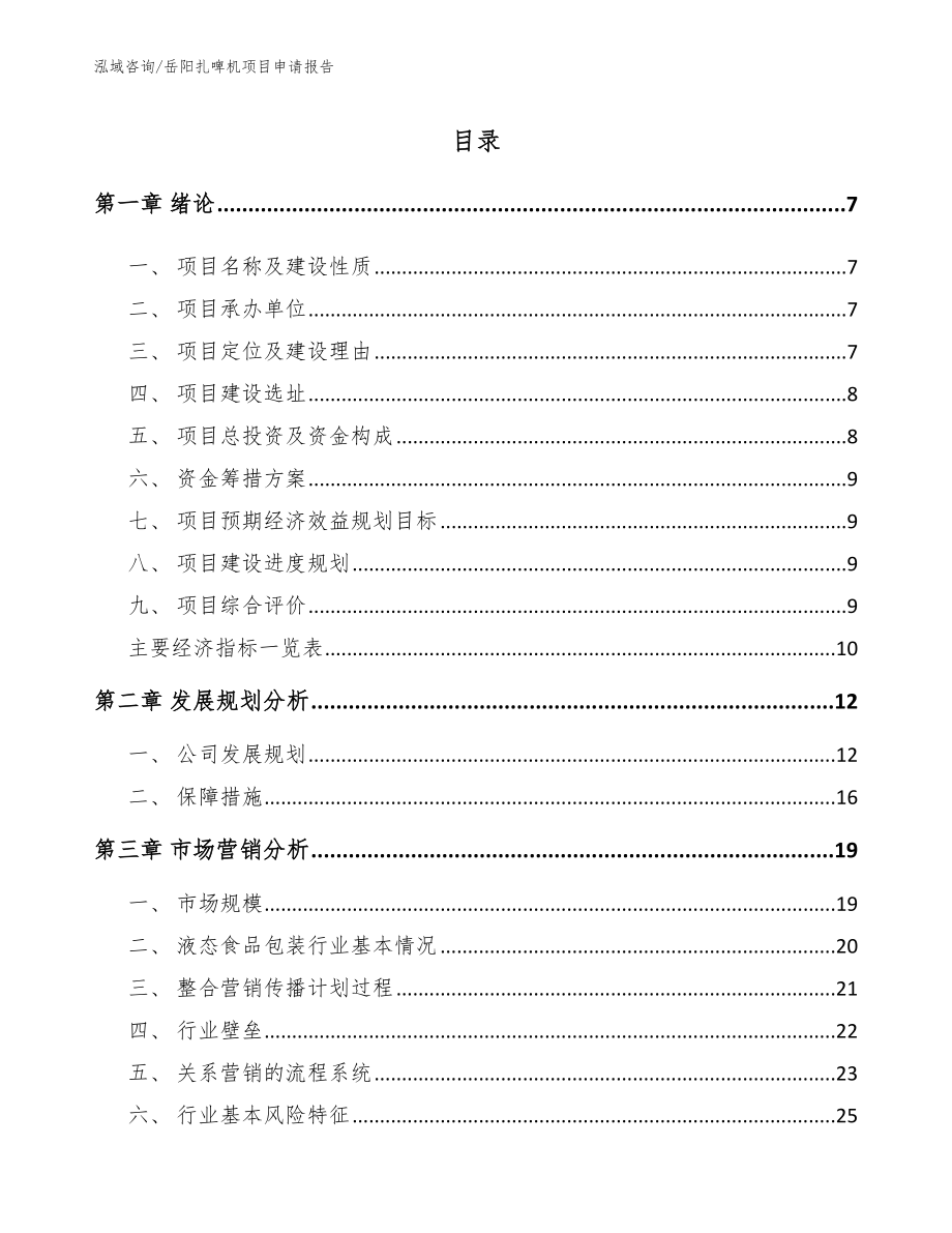 岳阳扎啤机项目申请报告_第1页