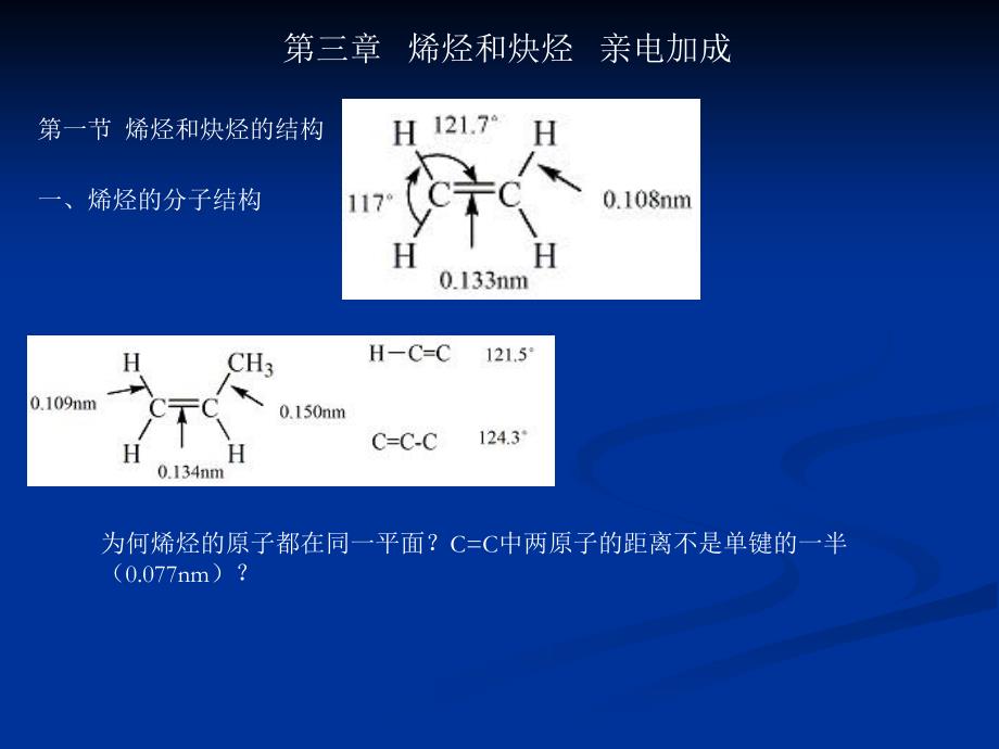 第三章烯烃和炔烃 亲电加成_第1页