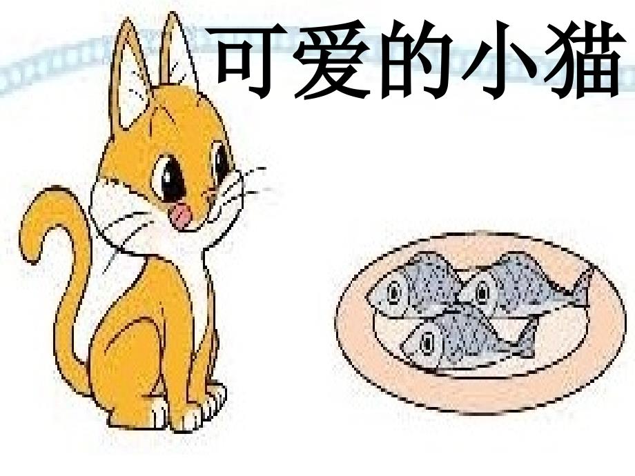 教育专题：可爱的小猫_第1页