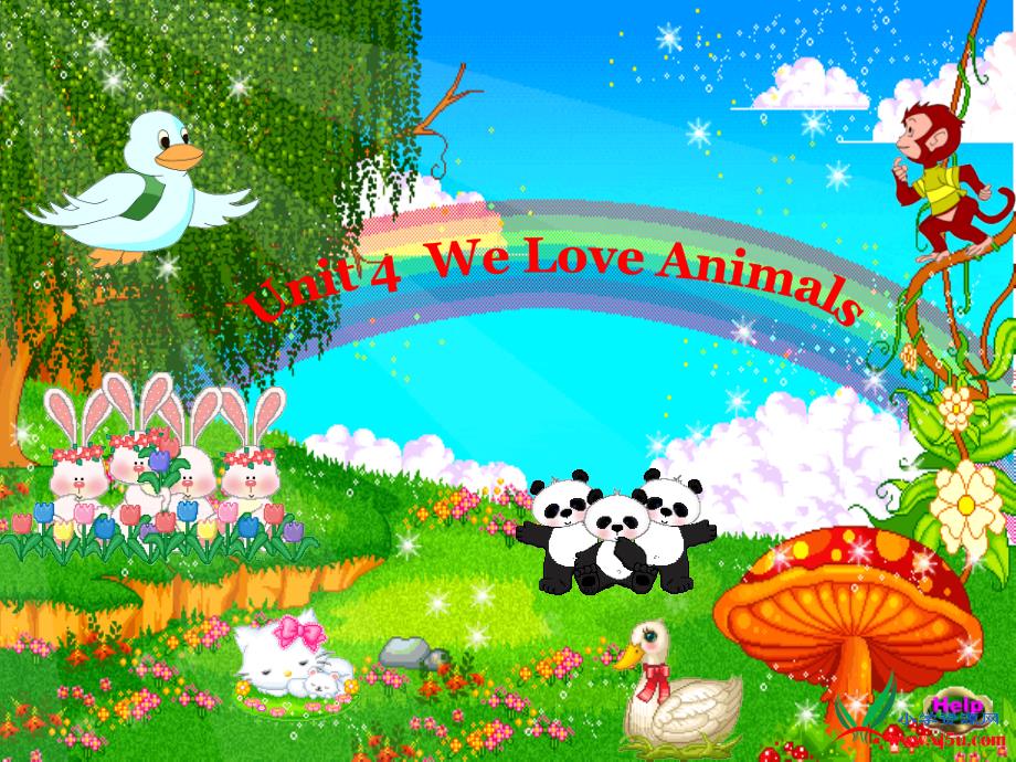 教育专题：人教PEP版三年级英语上册《WeloveAnimals课件》PPT课件_第1页