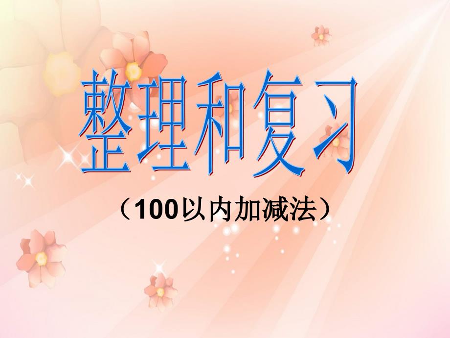 教育专题：小学二年级上数学100以内加减法复习_第1页