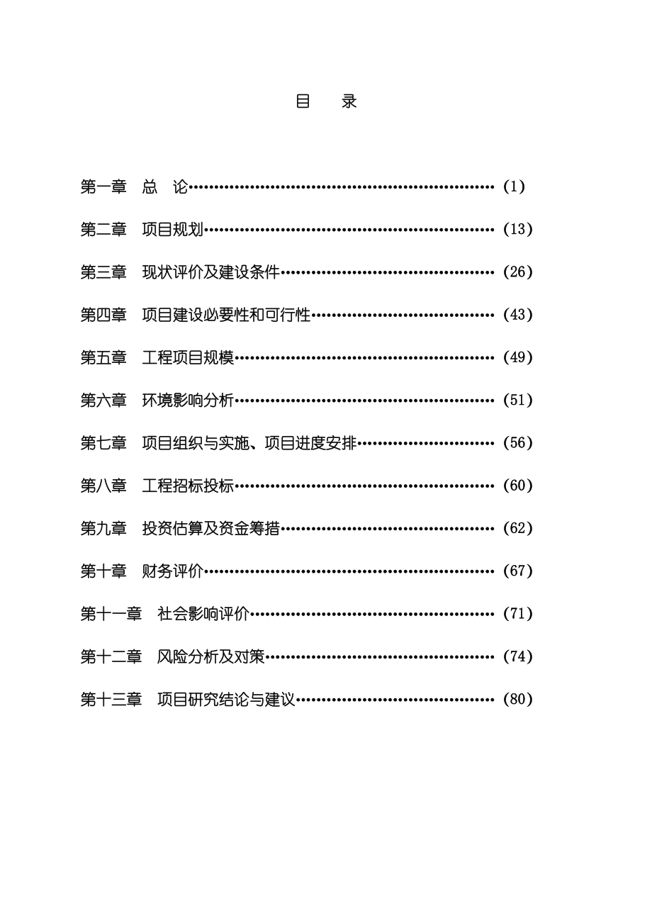 某县县城核心区建设项目可研报告_第1页