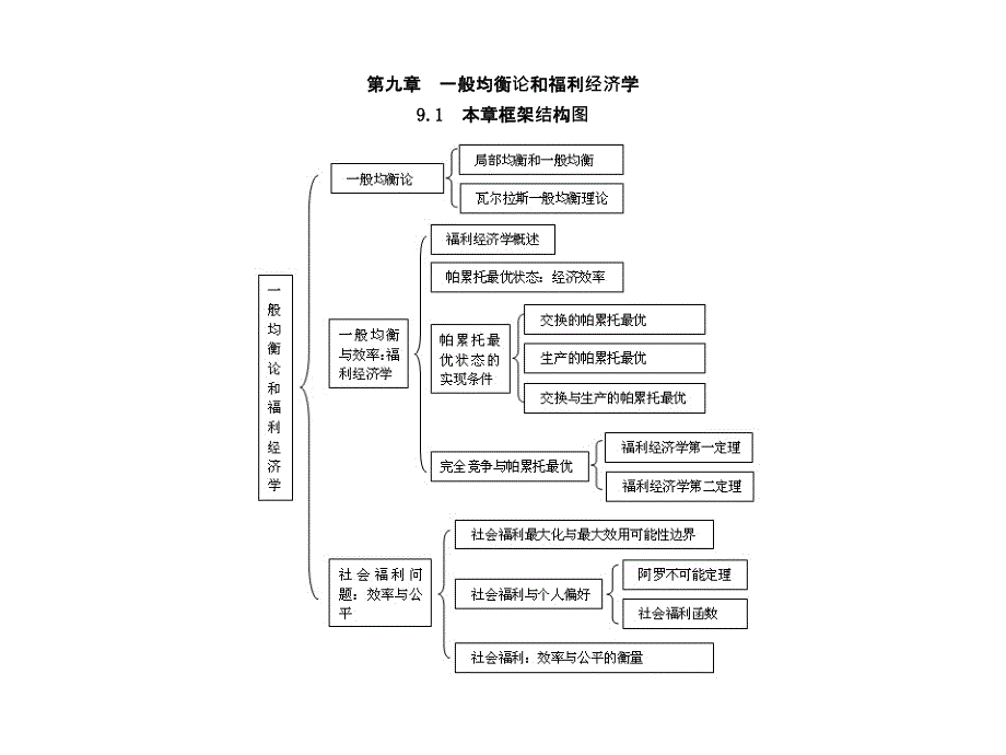 微观经济学第九章一般均衡论和福利经济学(精品)_第1页