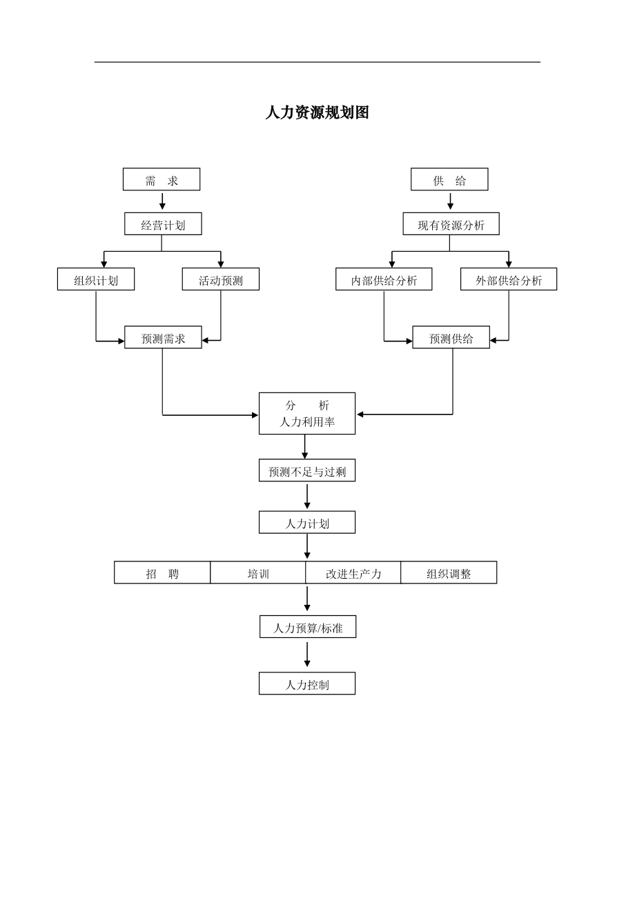 某公司人力资源规划流程图_第1页