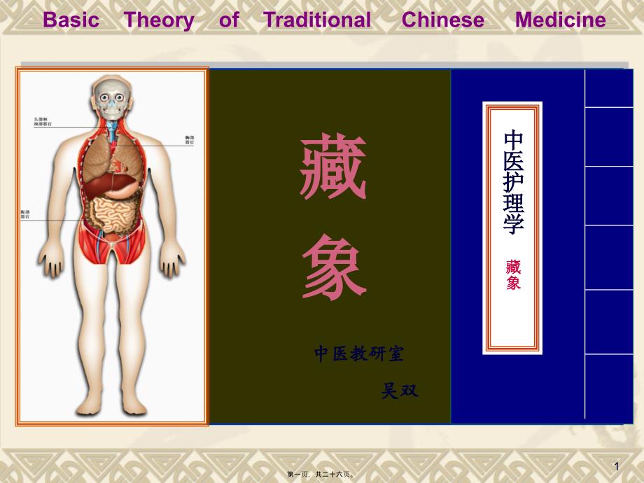 吴双-藏象学说-五脏脾_第1页