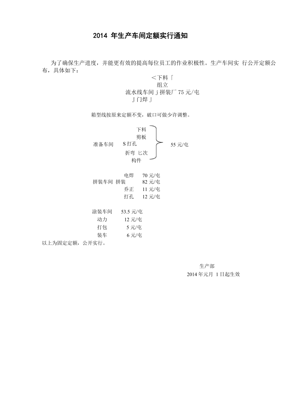 2014钢结构车间定额计件价格_第1页