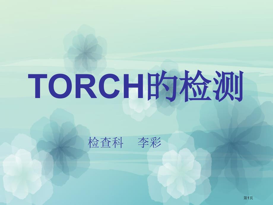 TORCH的检测专题知识_第1页