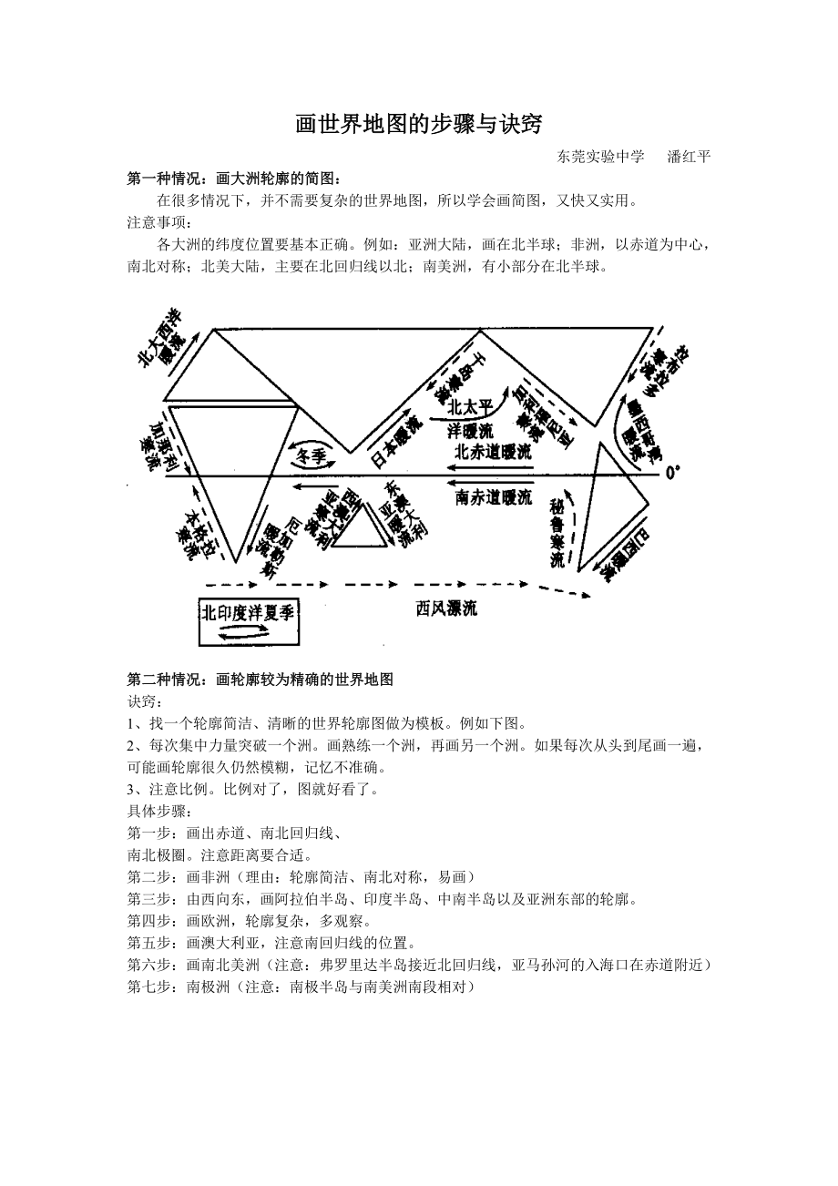 画世界地图的步骤与诀窍_第1页