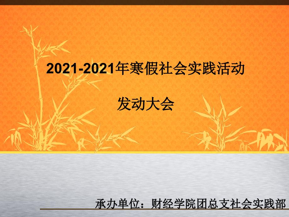 寒假社会实践活动动员大会_第1页