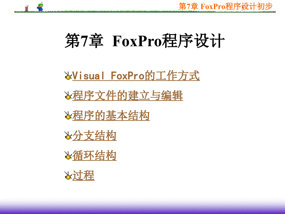 VisualFoxPro程序设计初步ppt课件_第1页