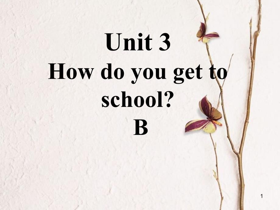 七年级英语下册 口头表达专练 Unit 3 How do you get to school Section B课件 （新版）人教新目标版_第1页