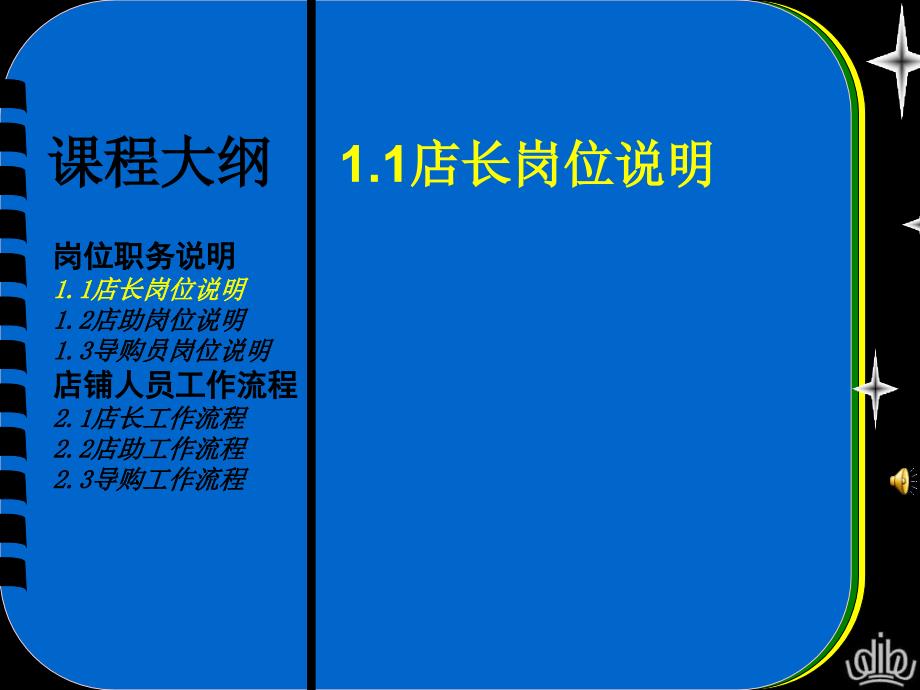 店长之职责与店铺工作流程ppt课件_第1页