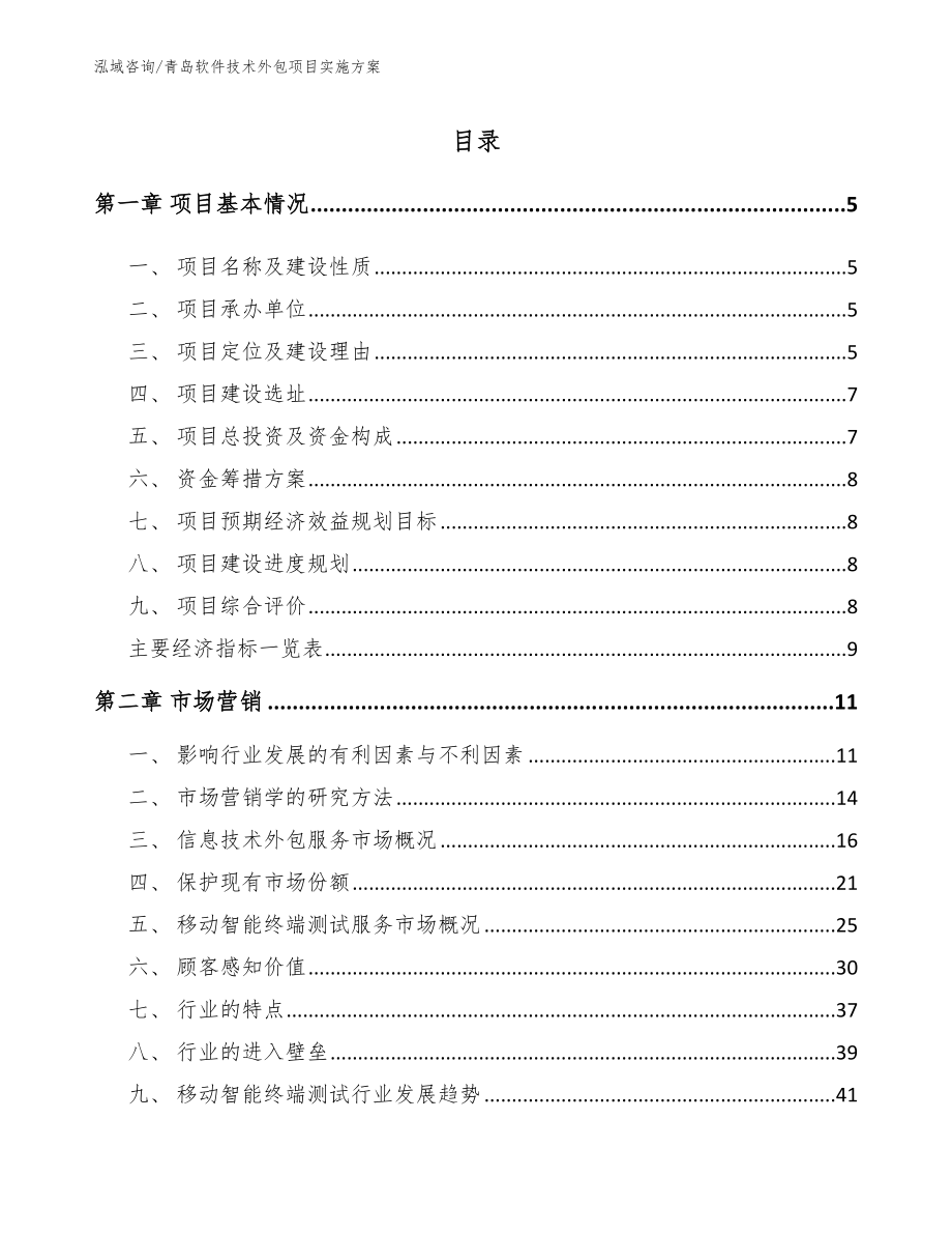 青岛软件技术外包项目实施方案_第1页