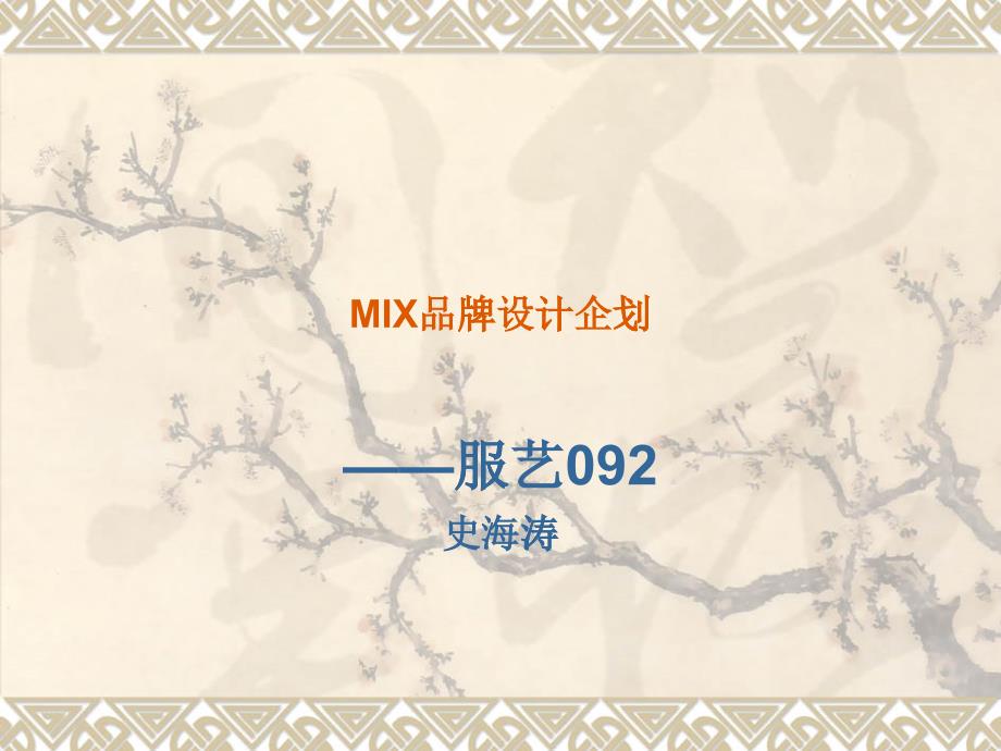 MIX品牌设计企划_第1页