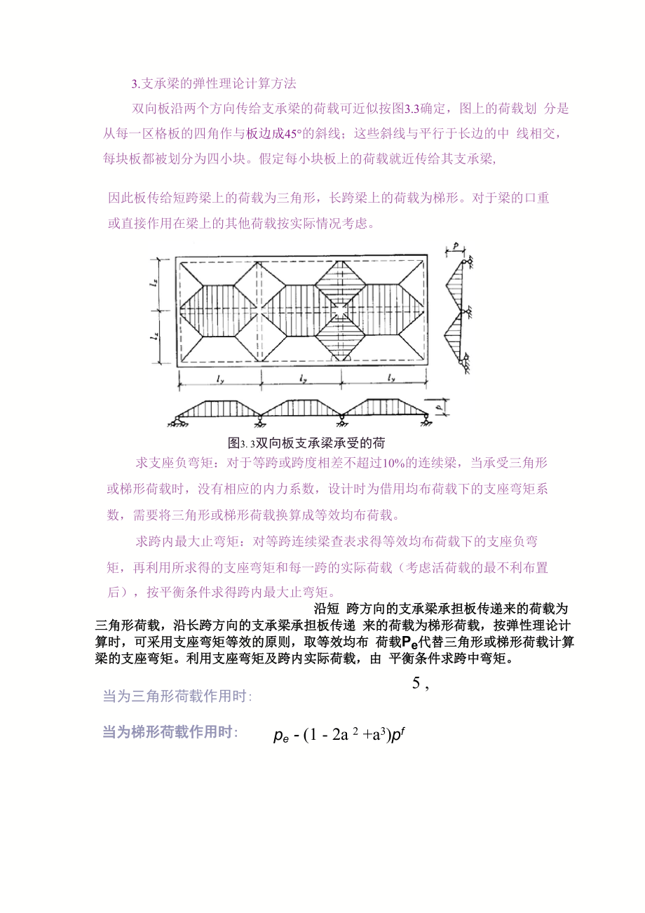 双向板支承梁参考资料_第1页