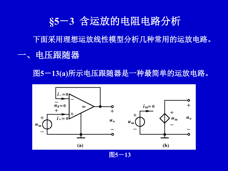 含运放的电阻电路分析ppt课件_第1页