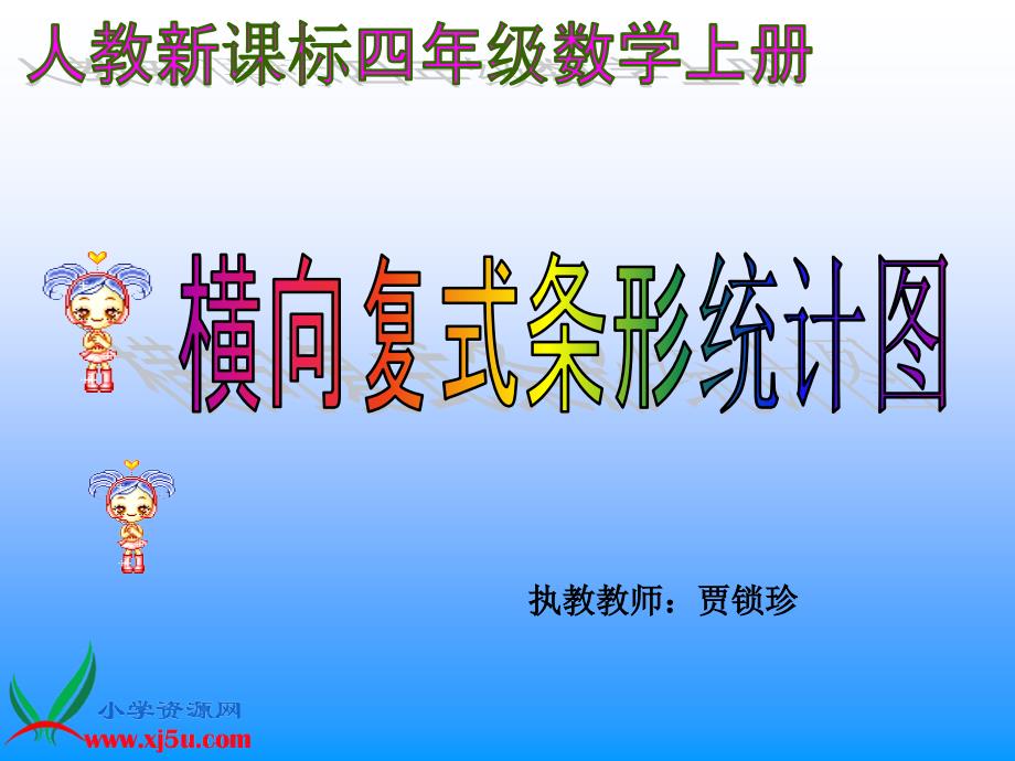 教育专题：(人教新课标)四年级数学上册课件_横向复式条形统计图_第1页