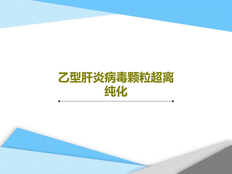 乙型肝炎病毒颗粒超离纯化47张课件_第1页