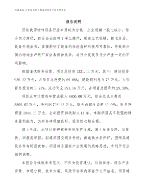 北京涂饰技术服务项目可行性研究报告