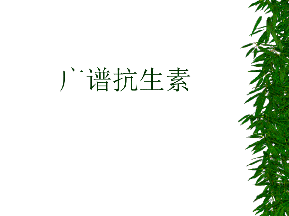 广谱抗生素(精品)_第1页