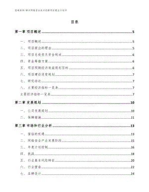 柳州网络安全技术创新项目商业计划书（模板参考）