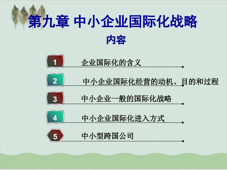 中小企业国际化战略讲义课件课件(-30张)_第1页