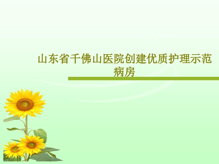 创建护理示范病房共44张课件_第1页