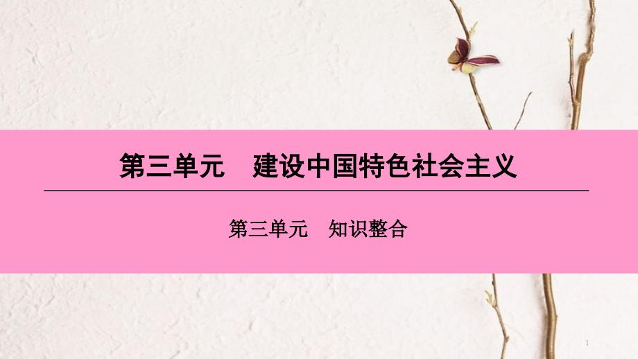 八年级历史下册 第三单元 建设中国特色社会主义知识整合课件 北师大版_第1页