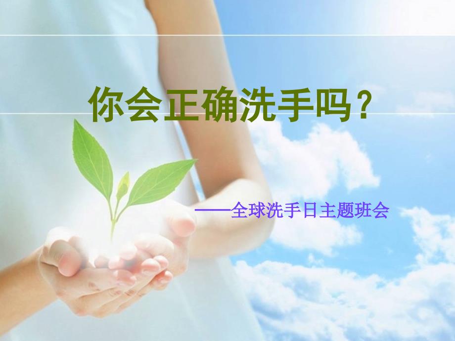 全球洗手日ppt课件_第1页