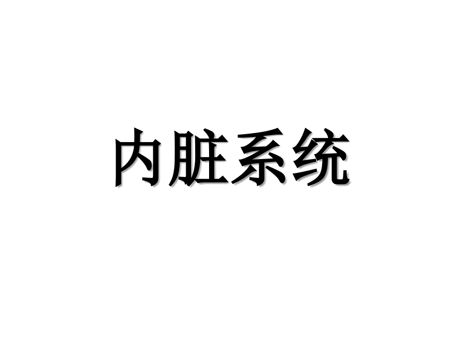 内脏系统与消化系统教学(43张)课件_第1页