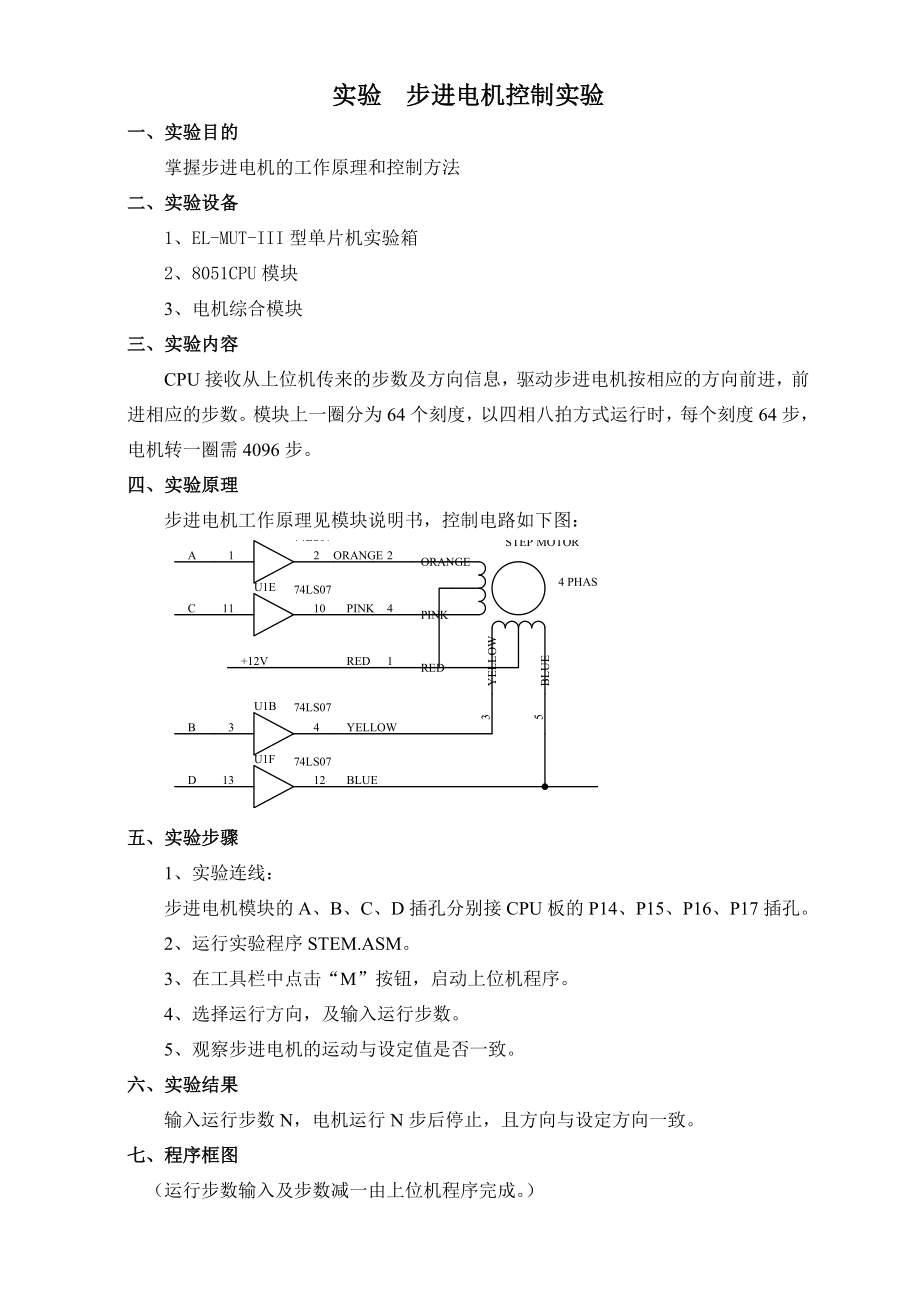 电机综合模块实验_第1页